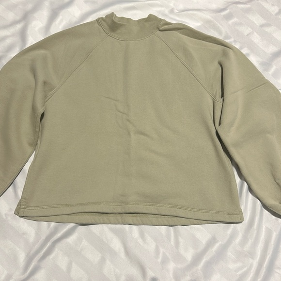 Abercrombie & Fitch green high neck hoodie - Picture 1 of 3